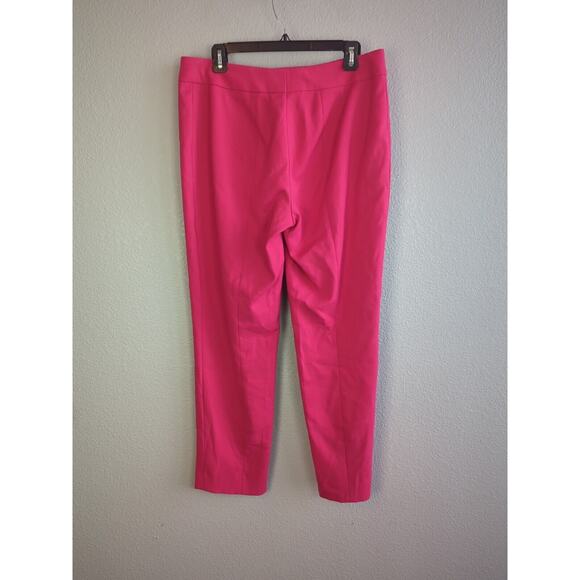 Escada Women Tina Straight Leg Ankle Crop Trouser Pant Size 42 US 12 Orchid Pink - Picture 4 of 7